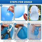 Linnea | Bola Balão Gigante de Gel | Kit com 3 | Transparente, Resistente