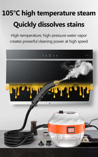 Zara | Limpador a Vapor de Alta Pressão 2800W | Cozinha, Carro e Superfícies | Sem Químicos