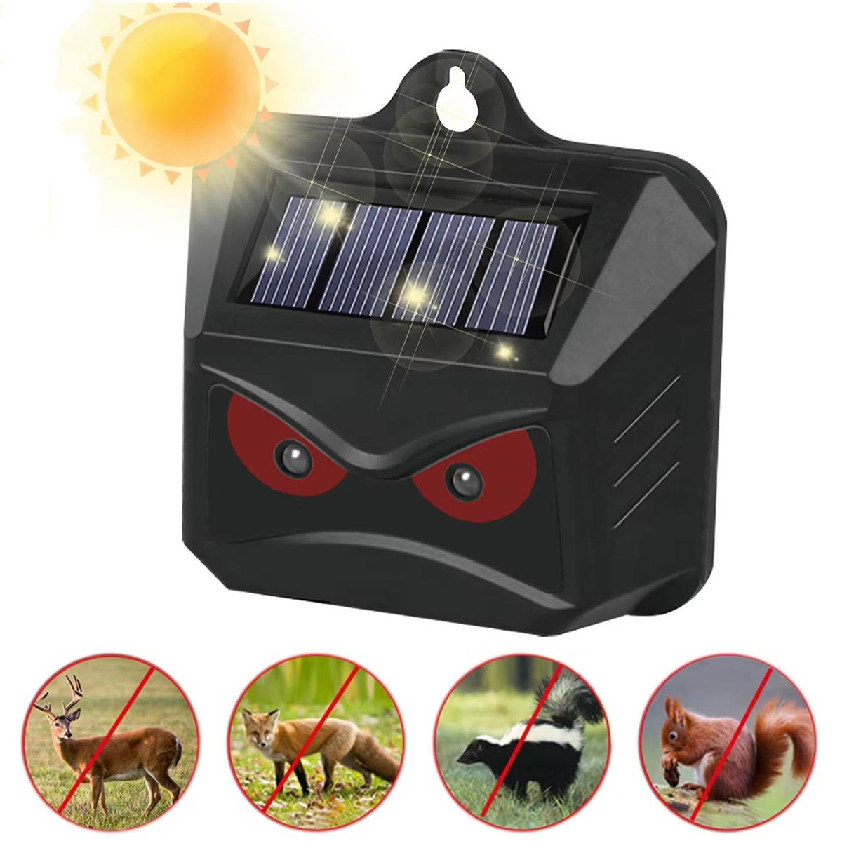 Repelente Solar Ultrassônico | 2 Unidades, Antianimais | Luna