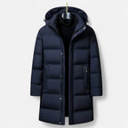 Nova | Homem Parka Acolchoada Longa com Capuz