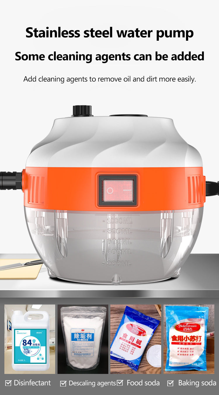 Zara | Limpador a Vapor de Alta Pressão 2800W | Cozinha, Carro e Superfícies | Sem Químicos
