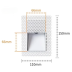 Jolie | Luz de Parede LED Embutida | Sensor de Movimento, Painel Perfurado | 3W