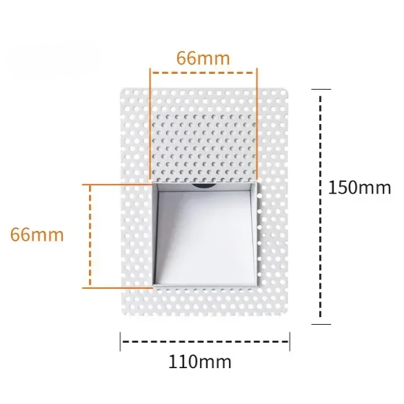 Jolie | Luz de Parede LED Embutida | Sensor de Movimento, Painel Perfurado | 3W