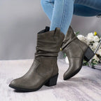 Cassia | Botins Ocidentais Western Femininos Salto Bloco