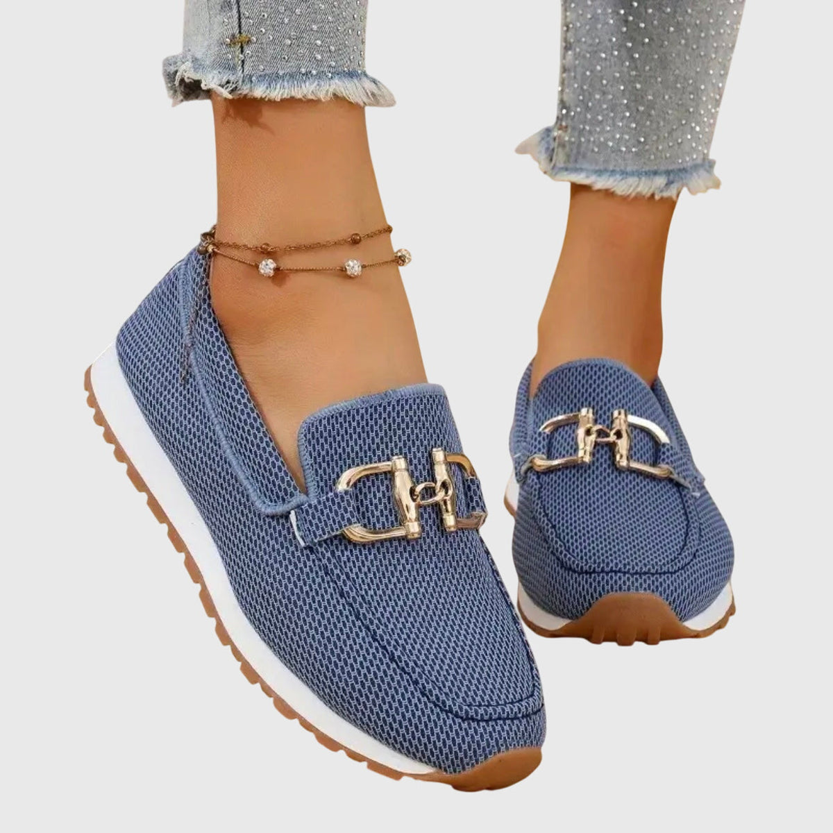 Gigi | Tênis Loafer Ortopédico Feminino Mesh Leve
