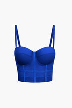 Top de Renda Feminino Bustier com Suporte e Alças Ajustáveis