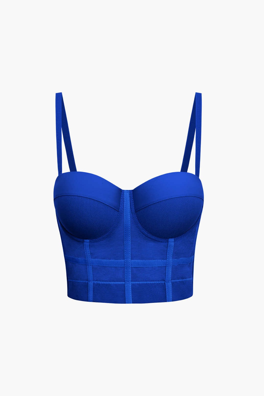 Top de Renda Feminino Bustier com Suporte e Alças Ajustáveis