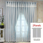 Reva | Cortinas Bordadas Fadas | Filtragem de Luz, Conjunto 2 Painéis | 100% Poliéster, Argolas