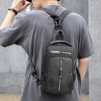 Mochila antifurto impermeável com porta USB e sleeve para portátil