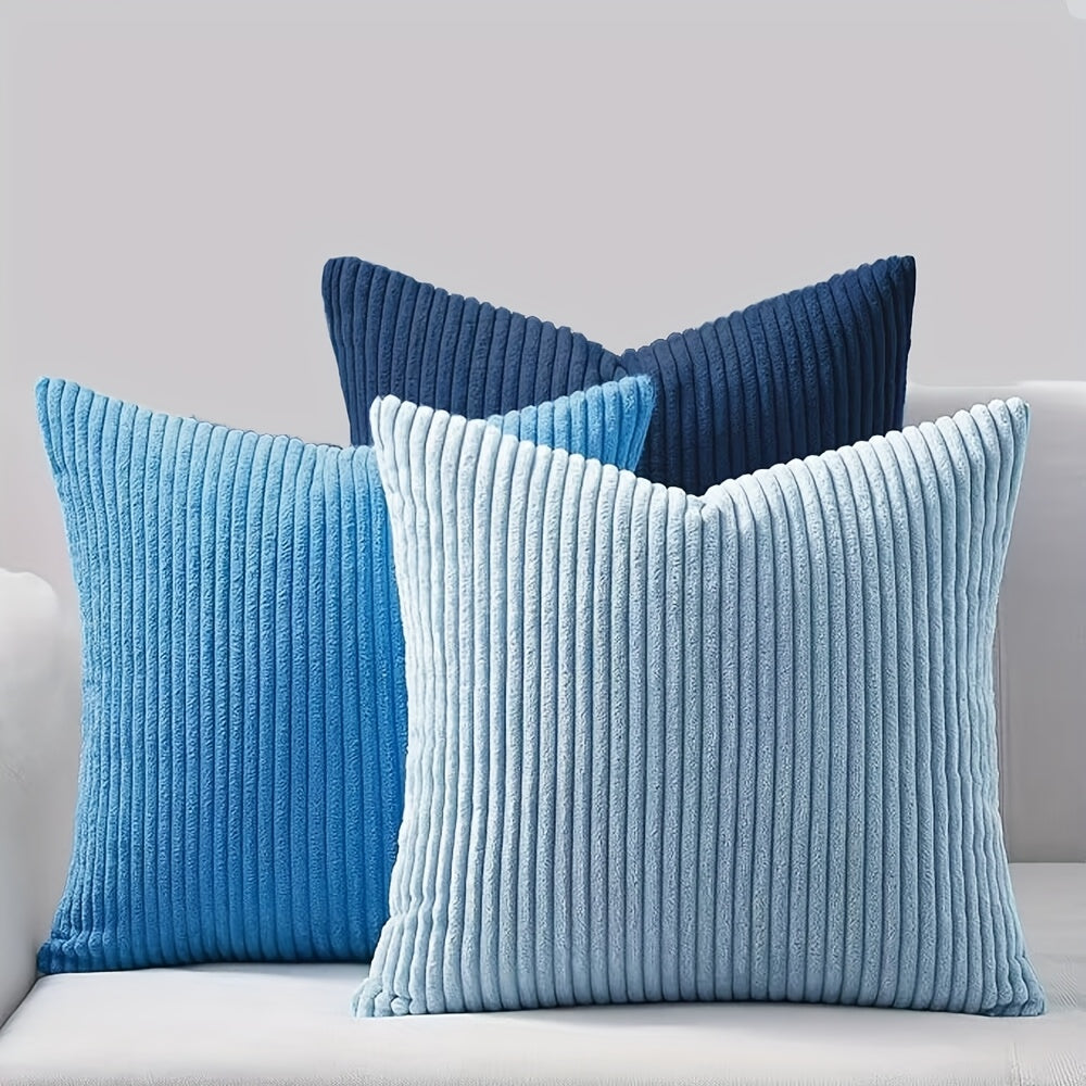 Vianne | Capa de Almofada Canelada | Estilo Boémio, Riscas | 100% Poliéster