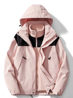 Maren | Jaqueta Outdoor 3 em 1 Impermeável Corta-Vento Forro Polar Removível