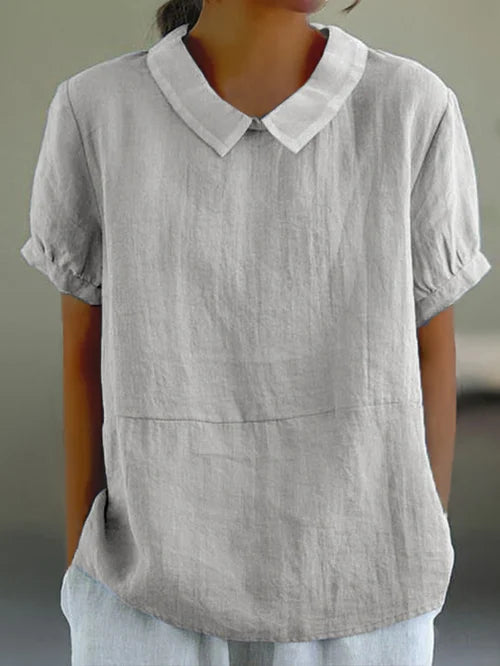 Opal | Blusa Feminina Manga Curta Gola Aberta