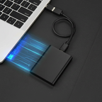Luna | SSD Externo Portátil USB | Transferência Rápida, Compacto | Preto, Azul, Vermelho
