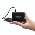 Luna | SSD Externo Portátil USB | Transferência Rápida, Compacto | Preto, Azul, Vermelho