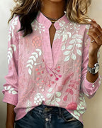 Juno | Blusa Feminina Floral Decote V