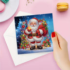 Vera | Kit Pintura Diamante 12 Cartões Natal Pai Natal