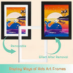 Clea | Moldura Infantil A4 | Abertura Frontal, Flip Frame | Projetos Escolares e Pinturas