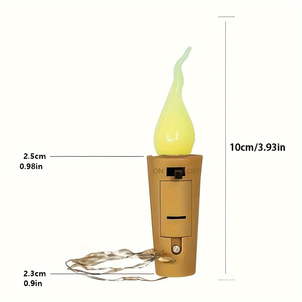 Marlow | Luzes LED para Garrafas | Decoração de Natal e Festas | 10 Peças, A Pilhas