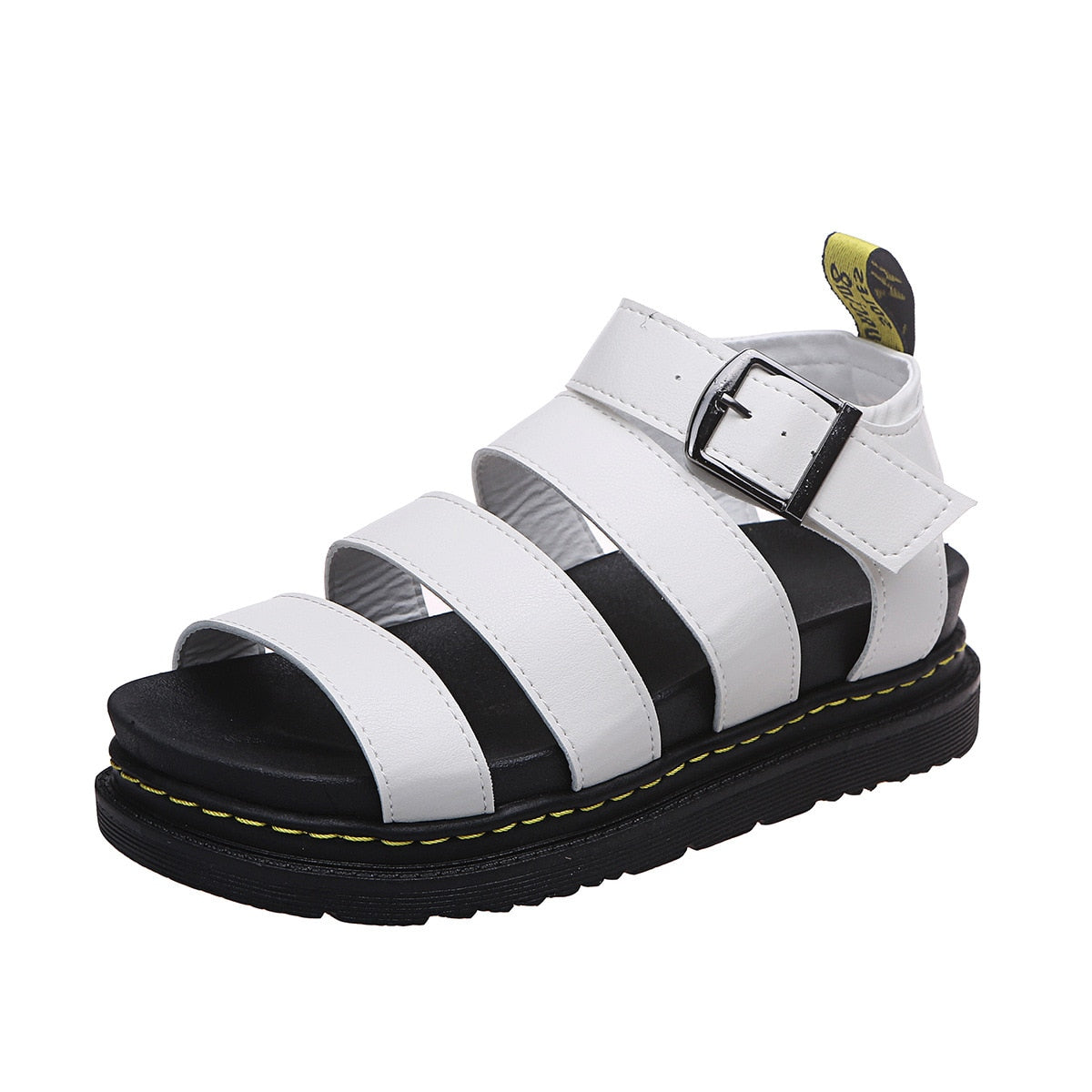 Sandálias Femininas de Couro | Conforto e Estilo | Preto, Branco, Bordô