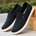 Saoirse | Homem Loafers Lona Slip On Painéis Elásticos