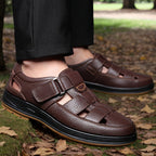 Lyra | Sandálias de Couro Masculinas Slip On