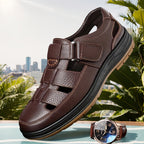 Lyra | Sandálias de Couro Masculinas Slip On