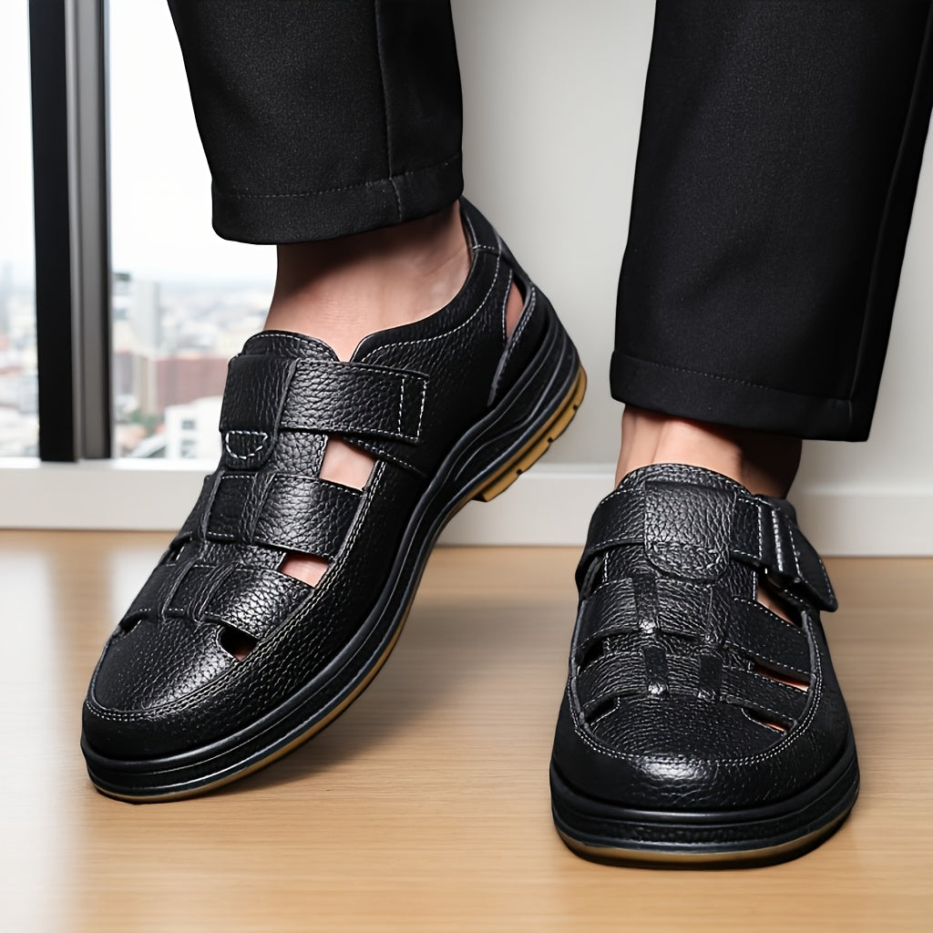 Lyra | Sandálias de Couro Masculinas Slip On