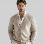 Iris | Homem Cardigan Malha Decote V