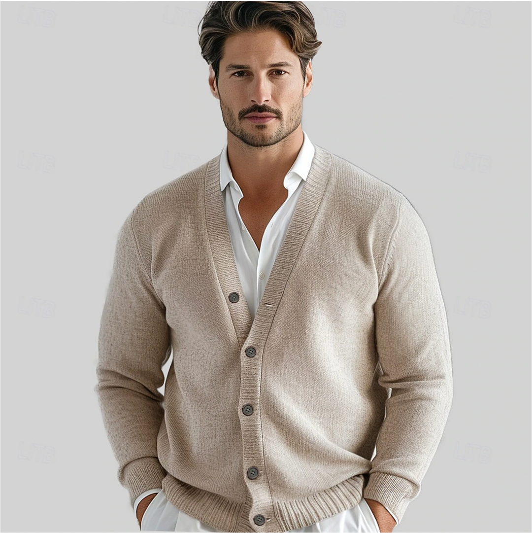 Iris | Homem Cardigan Malha Decote V