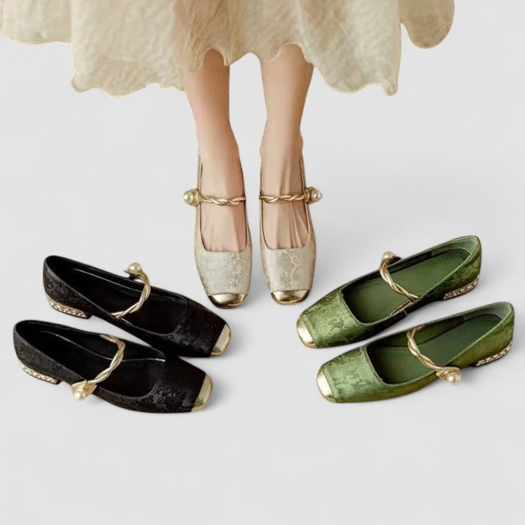 Thea | Sapatos Mary Jane Ortopédicos Salto Bloco Baixo