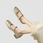 Thea | Sapatos Mary Jane Ortopédicos Salto Bloco Baixo