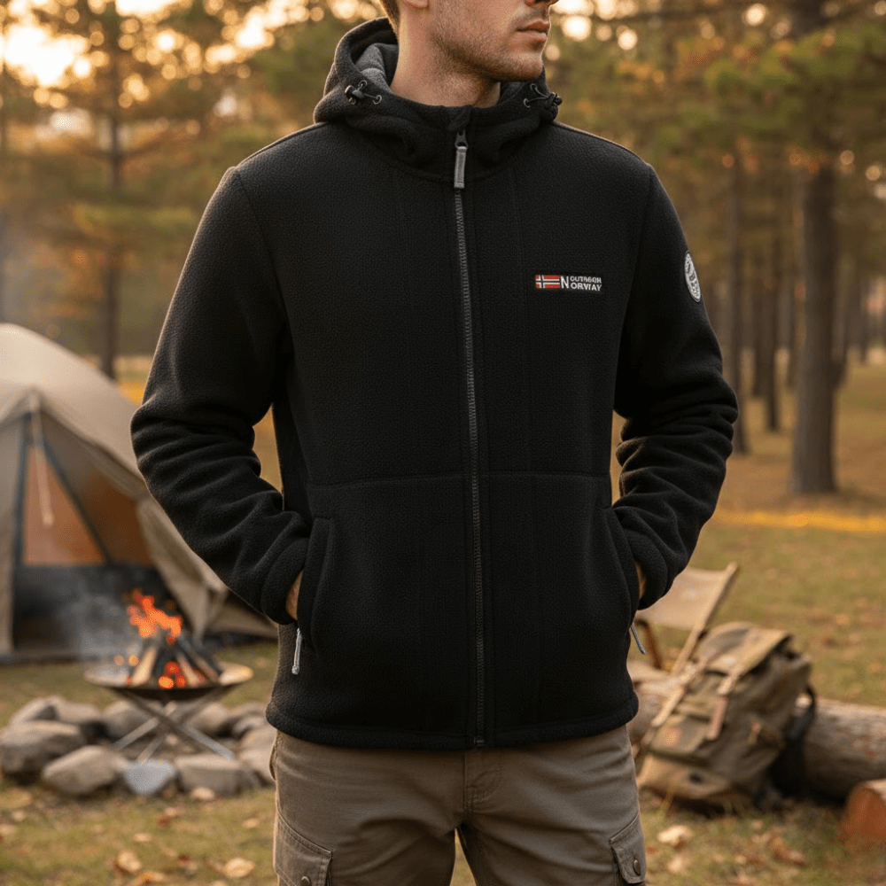 Vada | Casaco Fleece Masculino Corta-Vento Regular Fit