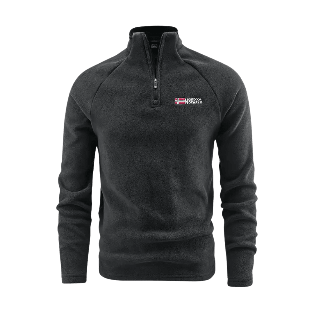 Lena | Homem Fleece Térmico Meio Fecho Casaco Regular Fit