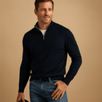 Homem Camisola Half-Zip Regular Fit