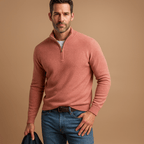 Homem Camisola Half-Zip Regular Fit