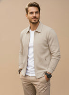 Delphine | Homem Colete com Fecho de Correr Gola Alta Regular Fit