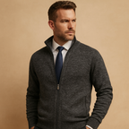 Clea | Homem Cardigan Malha com Fecho Zip