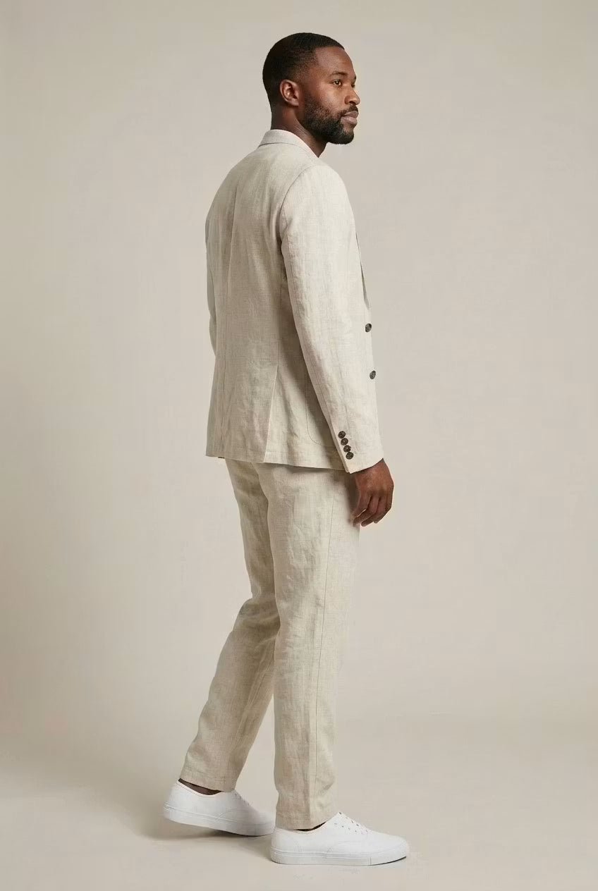 Wilhelmina | Conjunto Masculino Linho Blazer e Calça Relaxed Fit