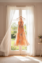 Cosima | Mulher Maxi Vestido Floral Halter Costas Abertas