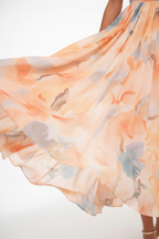 Cosima | Mulher Maxi Vestido Floral Halter Costas Abertas