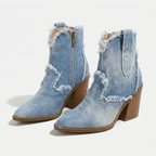 Xanthe | Botas Femininas Salto Bloco Tornozelo