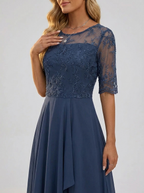Vestido de Renda Feminino | Elegante, Decote Fechado | Festa