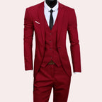 Zelda | Fato Masculino de 3 Peças | Slim Fit, Elegante | Casamento, Negócios