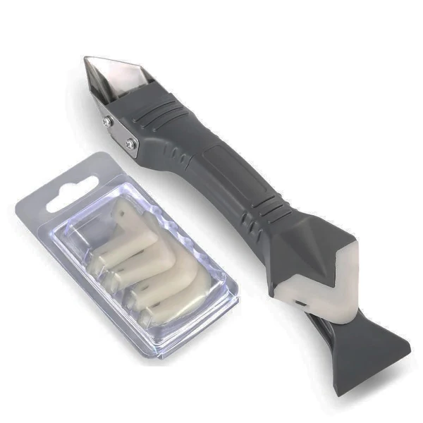 Linnea | Removedor de Silicone 3 em 1 | Ferramenta para Calafetagem | Aço Inoxidável