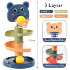 Tamsin | Conjunto de Brinquedo Escorregador e Empilhamento | Estimulação Infantil | Bolas, Copos, Interativo