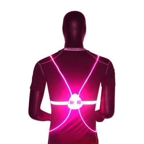 Xanthe | Colete LED Refletivo 360° | Segurança Noturna para Corredores e Ciclistas
