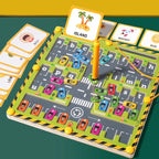 Tessa | Puzzle de Contas Magnéticas | Labirinto em Madeira | Educativo, Dinossauros