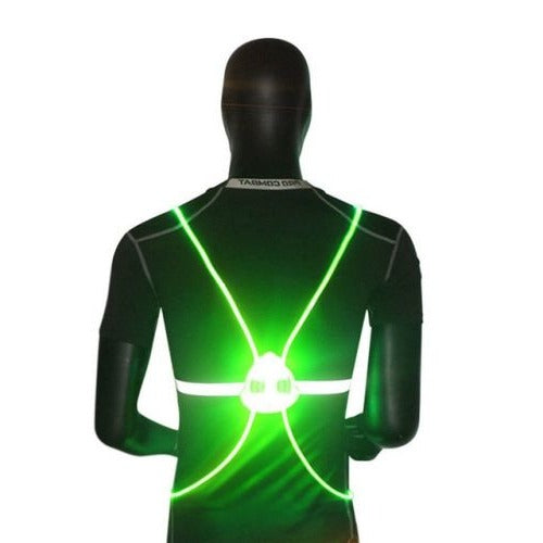 Xanthe | Colete LED Refletivo 360° | Segurança Noturna para Corredores e Ciclistas