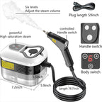 Vaporizador de Alta Pressão 2500W 5 Escovas 6 Velocidades