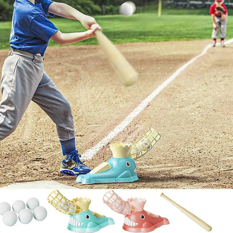 Juno | Lançador Automático de Basebol | Brinquedo Desportivo Infantil | Plástico Seguro